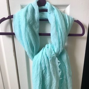 Baby blue scarf